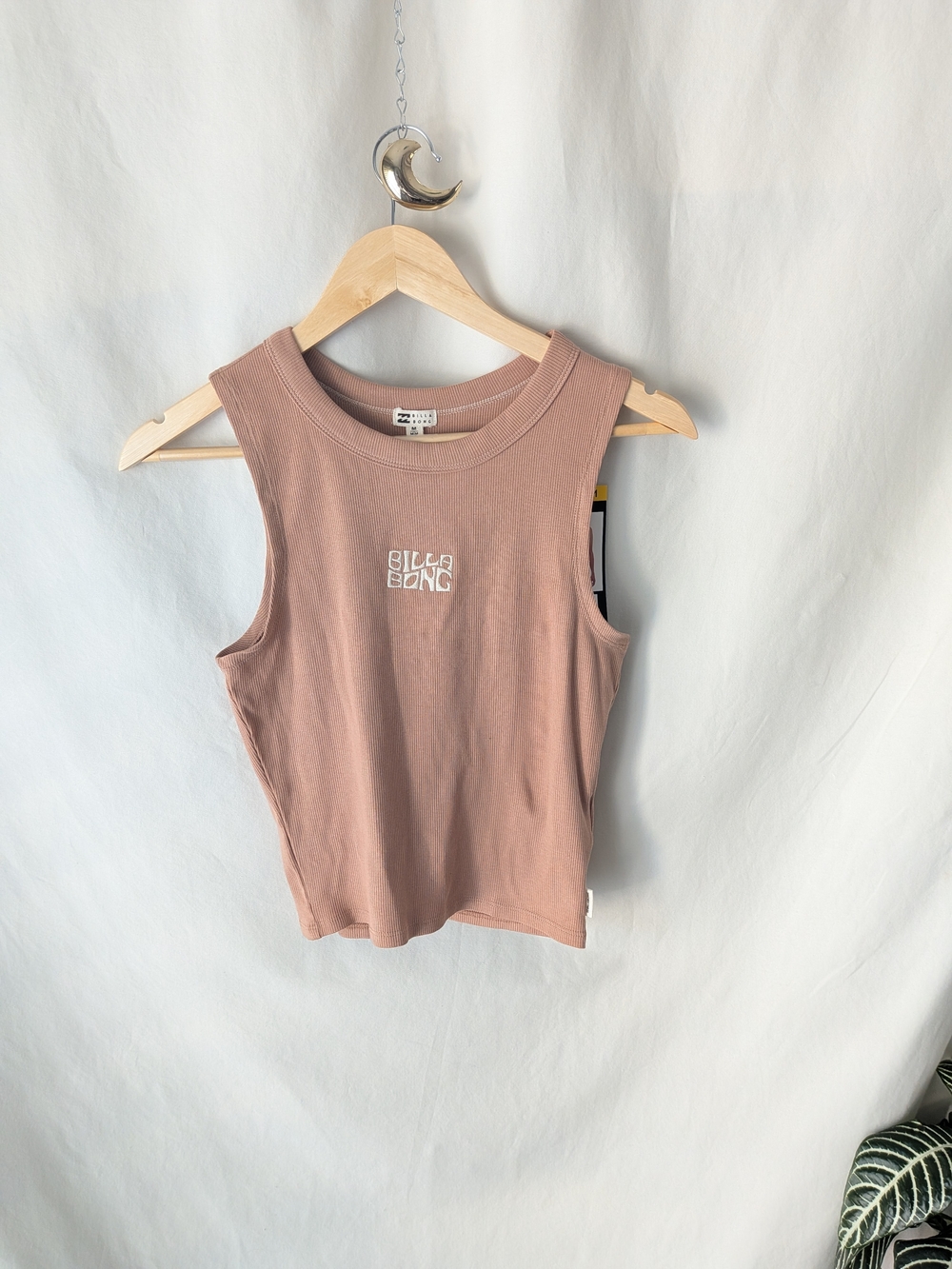 Billabong Dusty Mauve Ribbed Tank Top